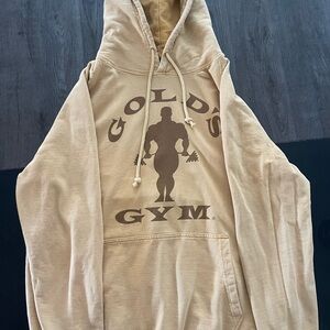 Dye Washed Gold’s Gym Hoodie